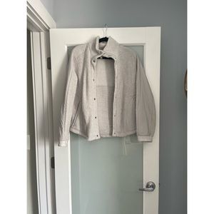Lululemon White/Grey Bomber Jacket